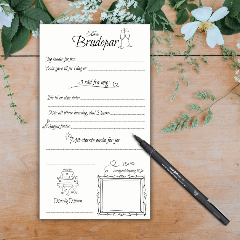 Kære Brudepar, 10stk