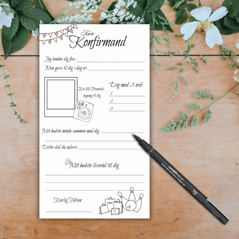 Kære Konfirmand, 10stk