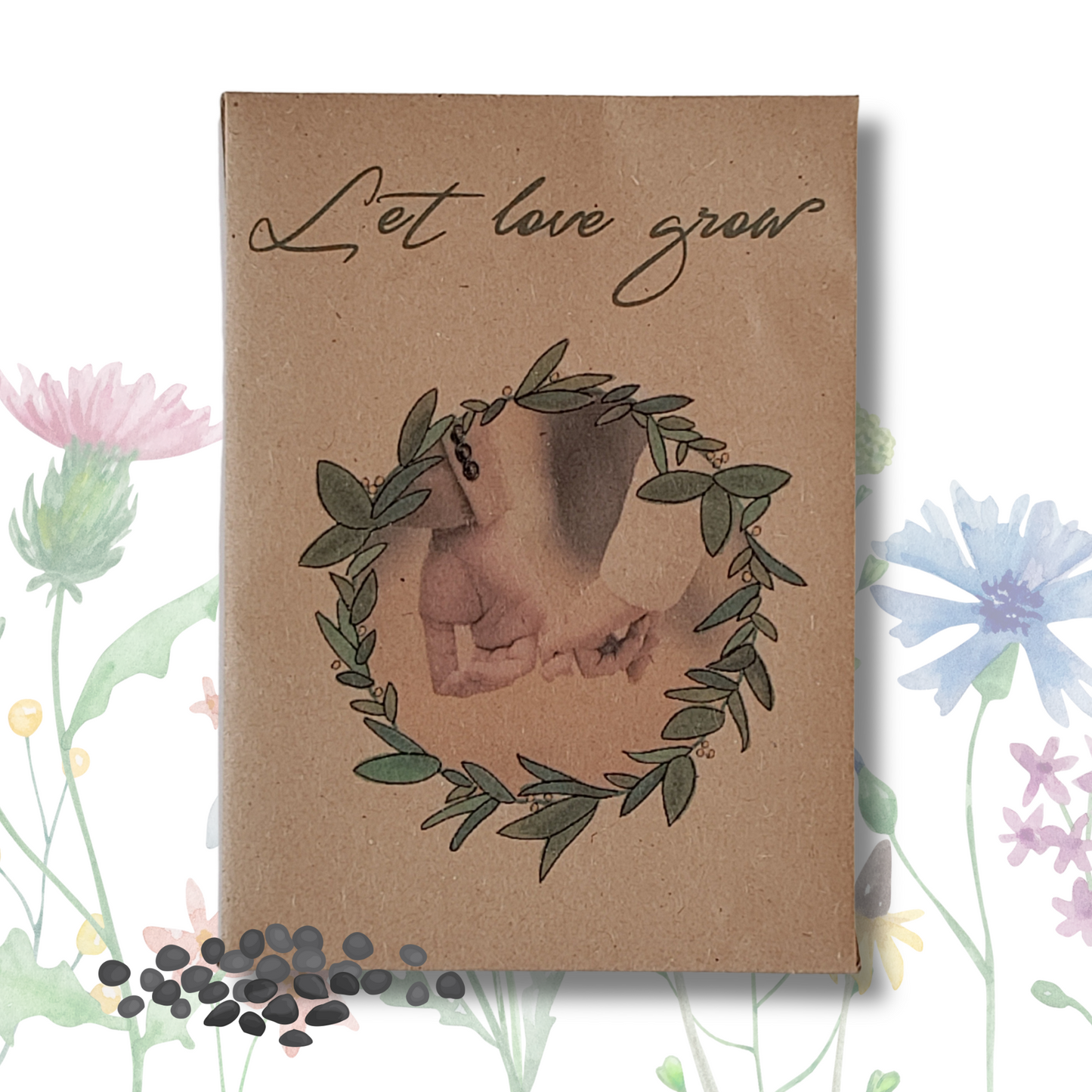 Blomsterfrøpose 1 stk, Bladkrans - hånd i hånd