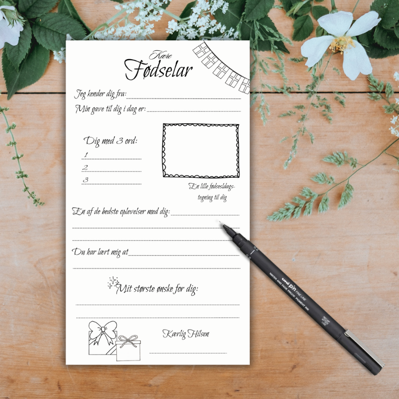 Kære Fødselar, 10stk