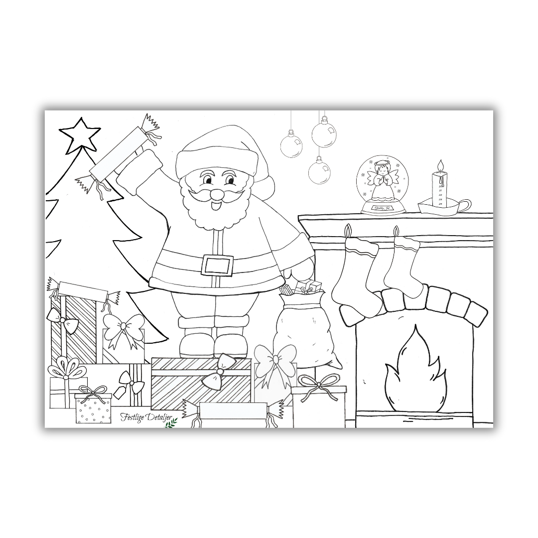 Dækkeserviet, Jul, Hvid