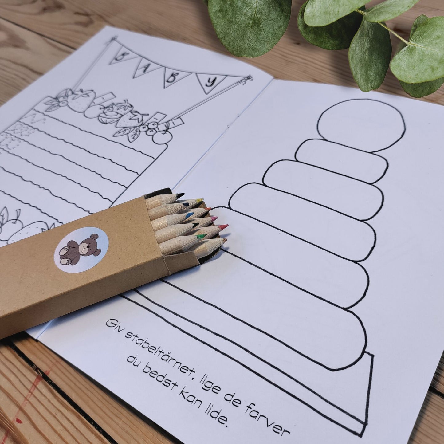 Navngivnings Male og Opgavebog, Gavekit