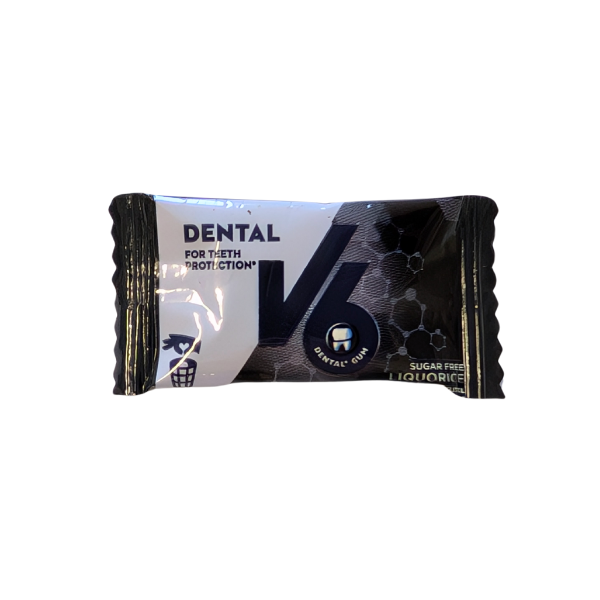 Tyggegummi, enkeltindpakket, Lakrids, 1 stk