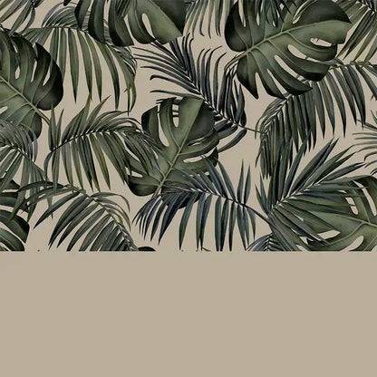 Gavepapir, Palm Leaves Green, 5m x 55cm