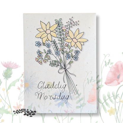 Mors dag, Kort og Blomsterfrøpose